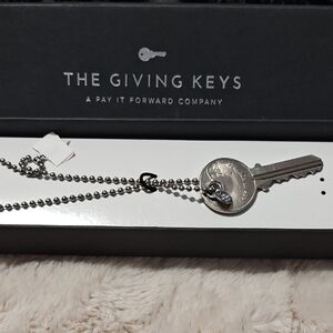 The Giving Keys Silver Key Pendant Necklace